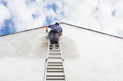 Peinture extérieure à la Croix-du-Perche — façades et ravalement